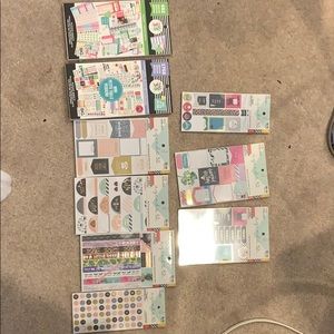 Assorted planner stickers